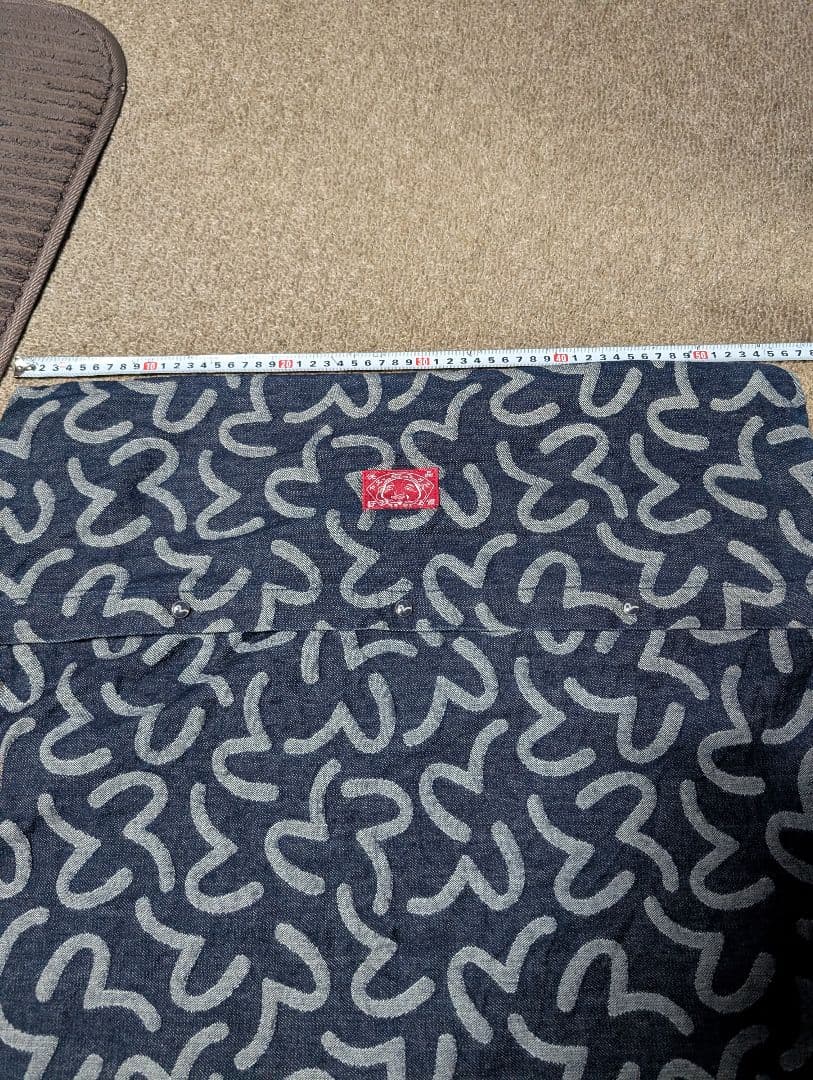 EVISU エヴィス　カモメ柄　デニムクッションカバー