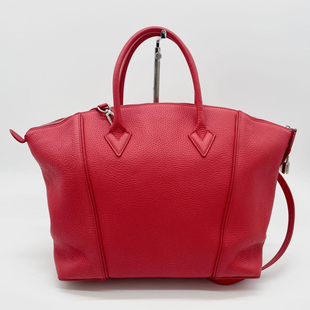 【極希少】ルイヴィトン パルナセア ロックイットMM 2way 赤　レザー