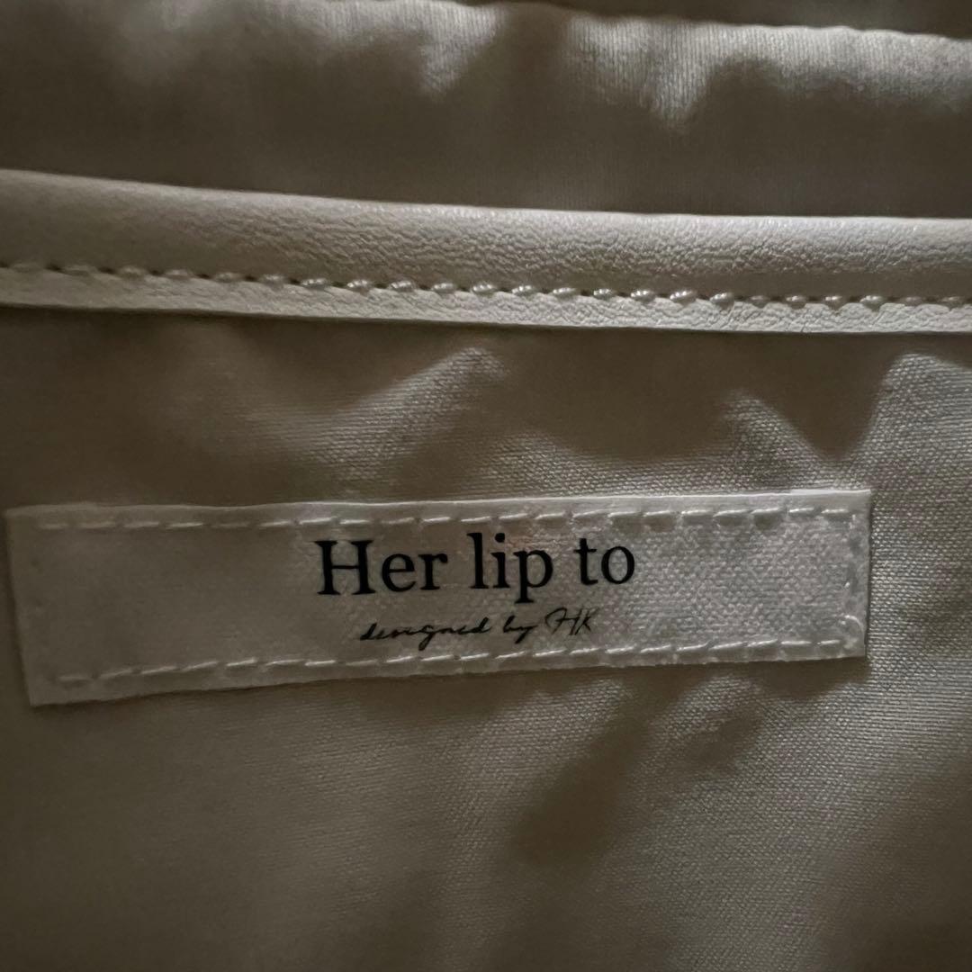 【Her lip to】Palma Mini Tote Bag 白色