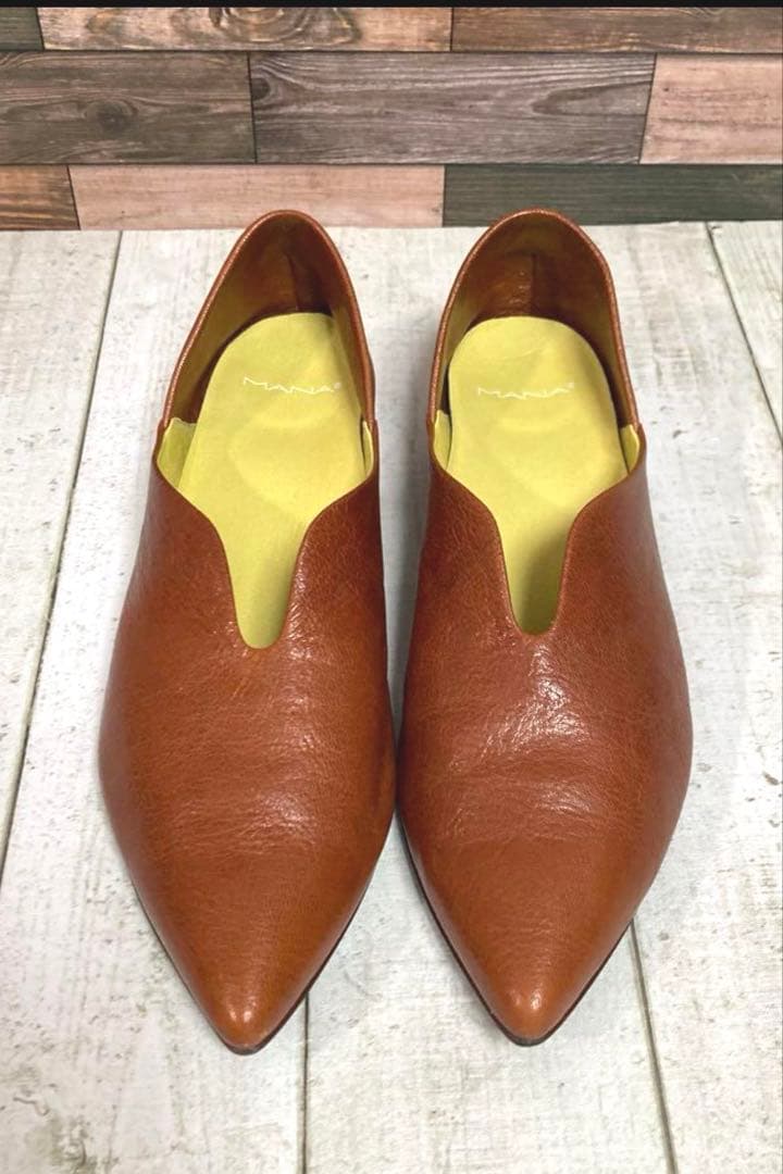 【MANA】今西優子ふかふかバブーシュ　 キャメル41(25.5)新品・未使用