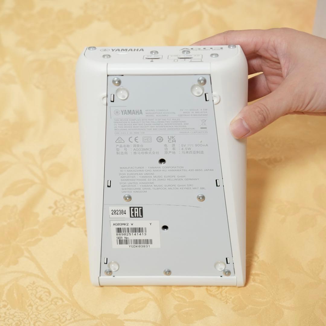 【超美品】YAMAHA AG03MK2 オーディオインターフェース