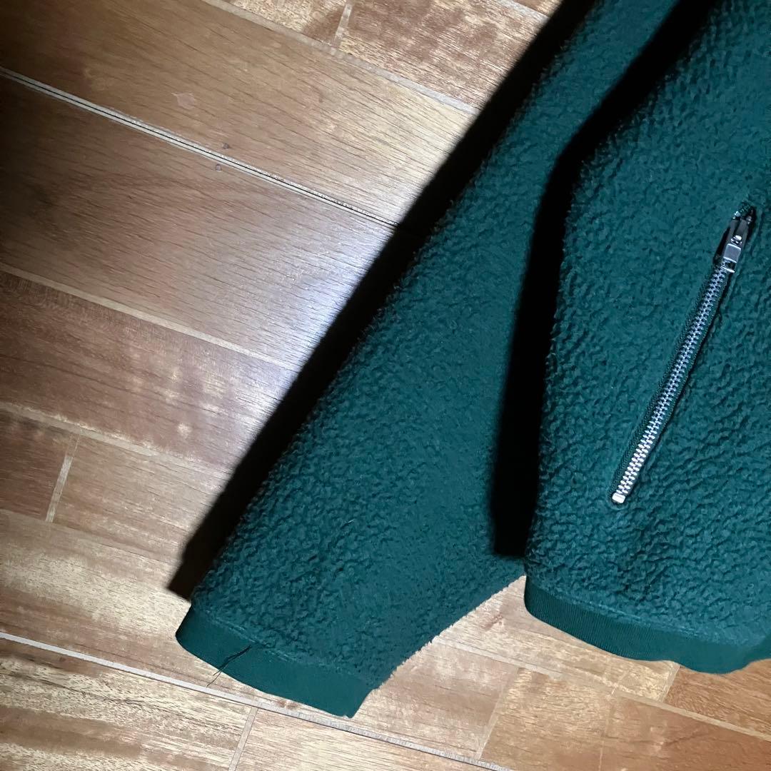 【希少】NIKE ボアスウェット　ゆるダボ　厚手　太アーム　緑　黒　白　XXL