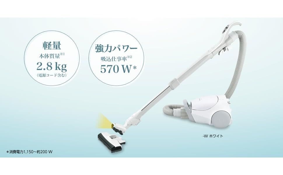Panasonic MC-PJ200G 掃除機 本体　紙パック3枚付き　美品