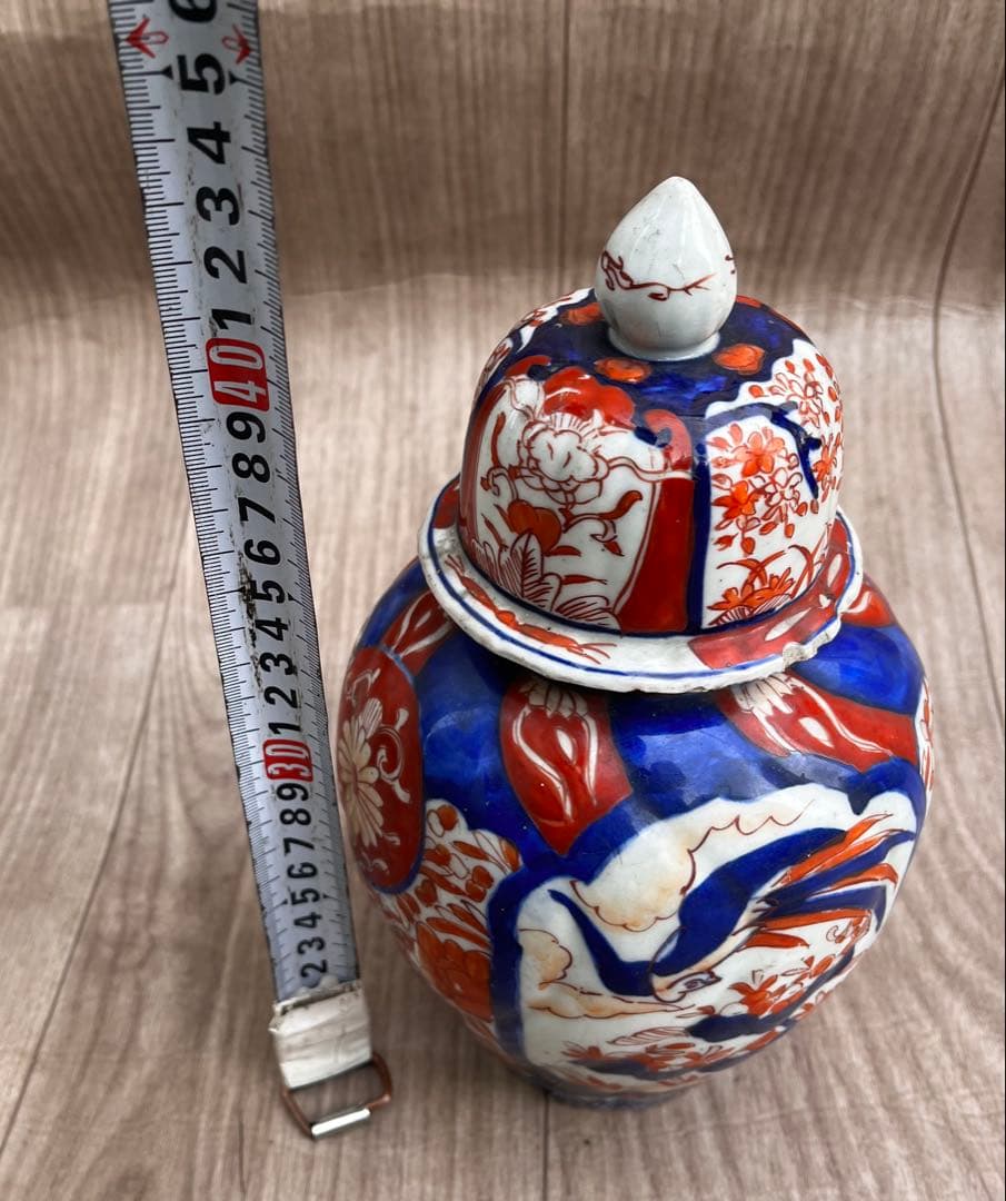 古伊万里 沈降壺骨董品 時代物 色絵