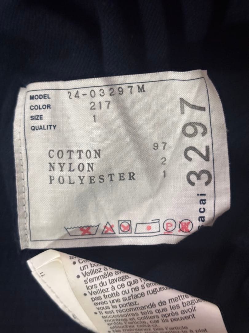 sacai 24SS 総柄　クルーネック　セーター　ニット　24-03297M