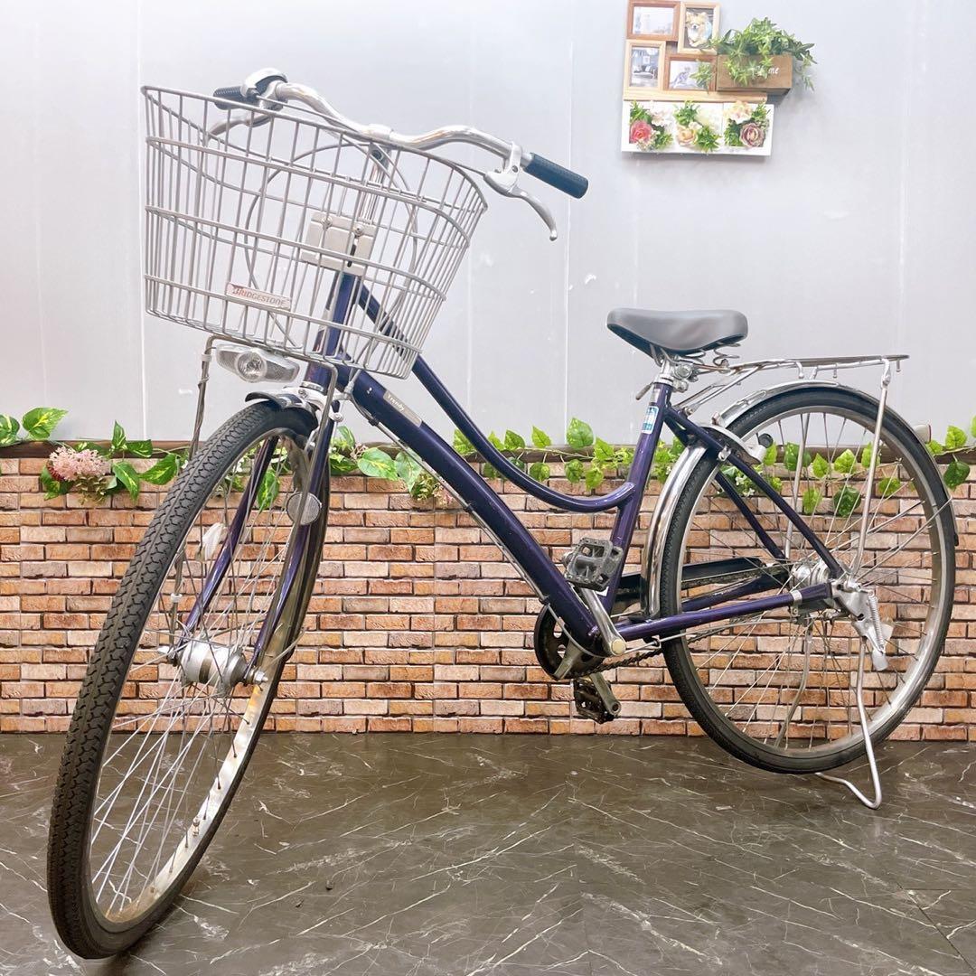 【10】一般車 シティー車 ブリヂストン trendy パープル 内装変速付き
