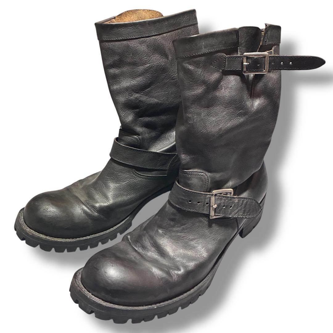 アタッチメント　エンジニアブーツ　ブラック　レザー　TOPFINEソール　y2k